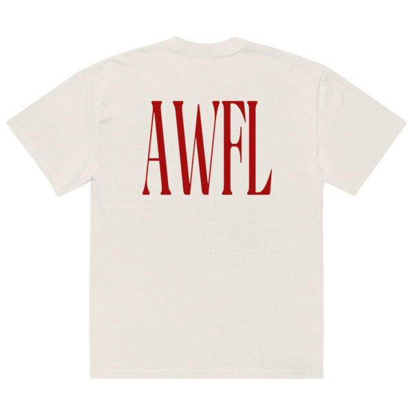 AWFL Red Oversized Faded T-Shirt