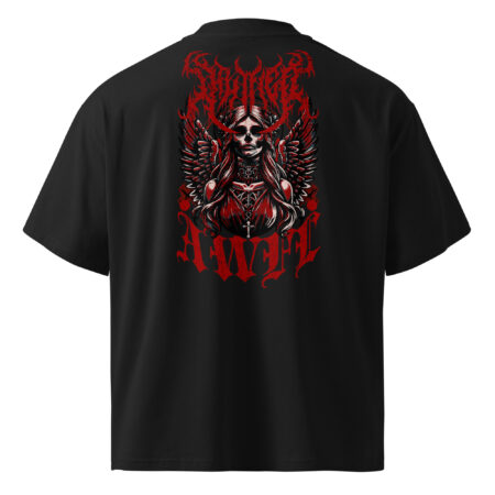 Unisex organic oversized high neck t-shirt