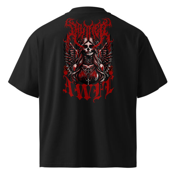 Unisex organic oversized high neck t-shirt